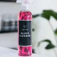 A bottle of Elite Finish Glass Cleaner