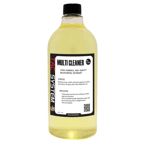 A bottle of Multi Cleaner