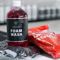 Elite Finish Foam Wash with a drying towel and a wash mitt